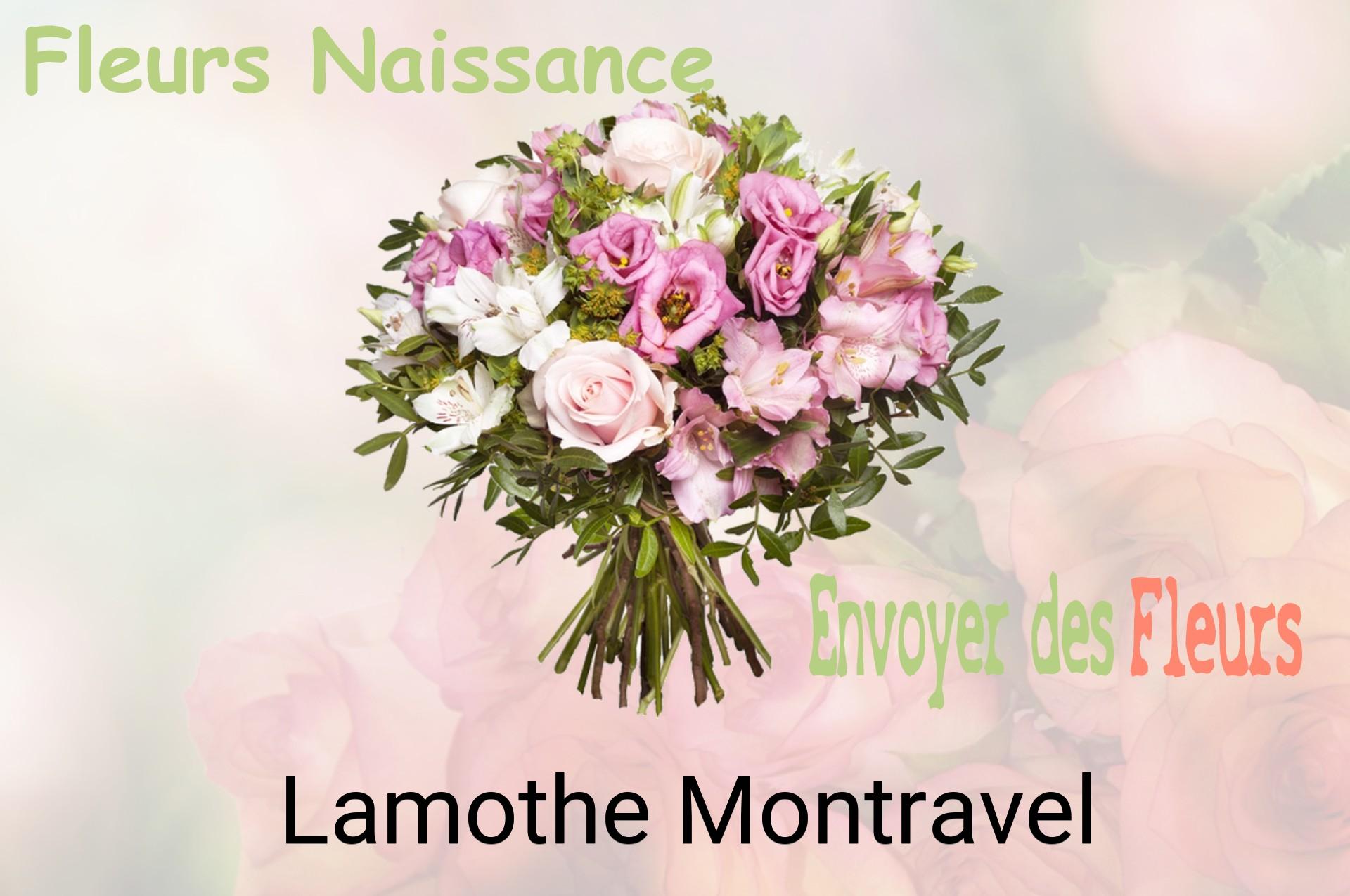 Bouquet de fleurs de naissance livré à Lamothe-Montravel