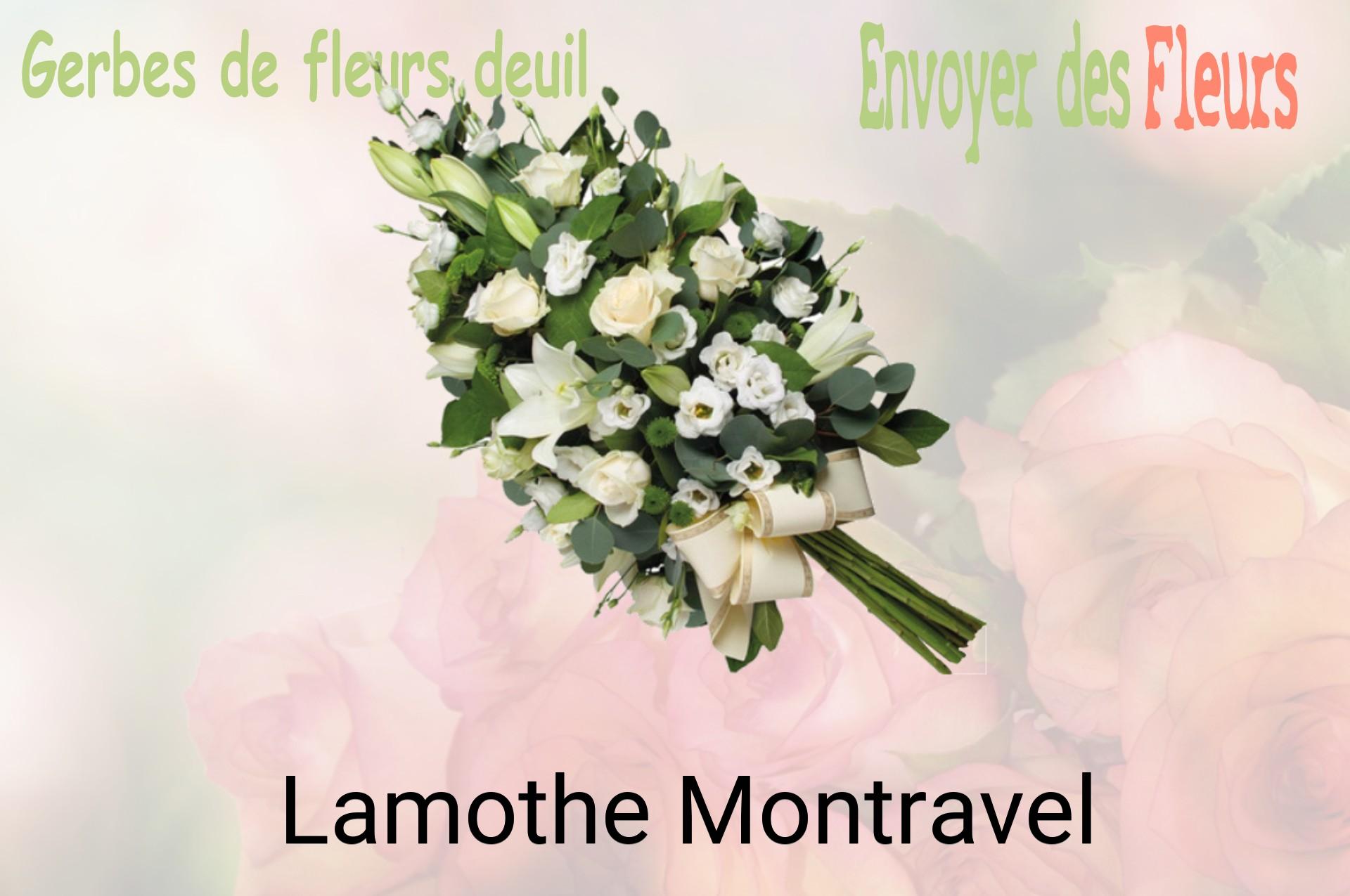 Gerbe de fleurs de deuil livrée à Lamothe-Montravel